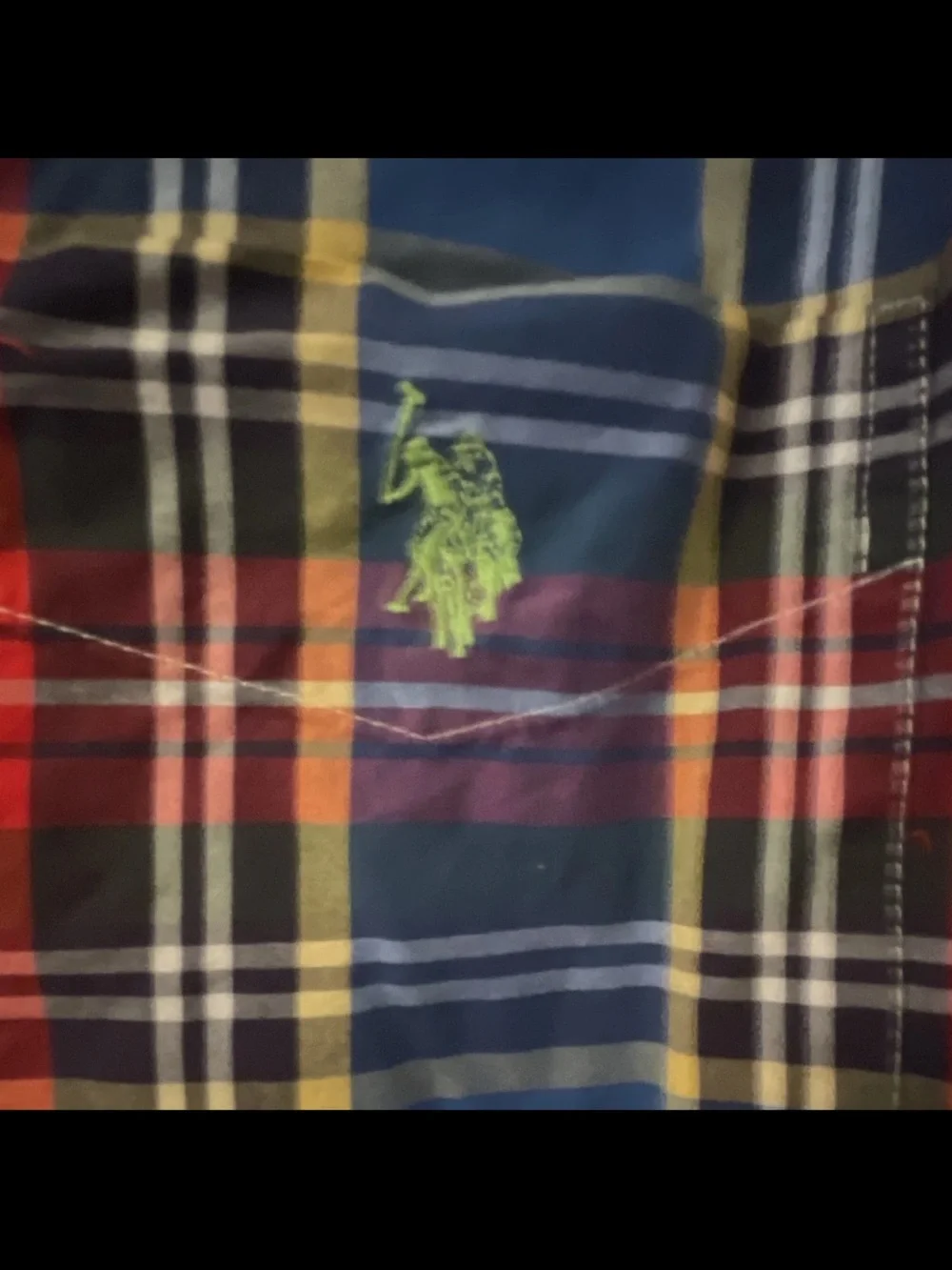 U.S. Polo Assn. Boys' Blue & Red Plaid Button-Down Shirt